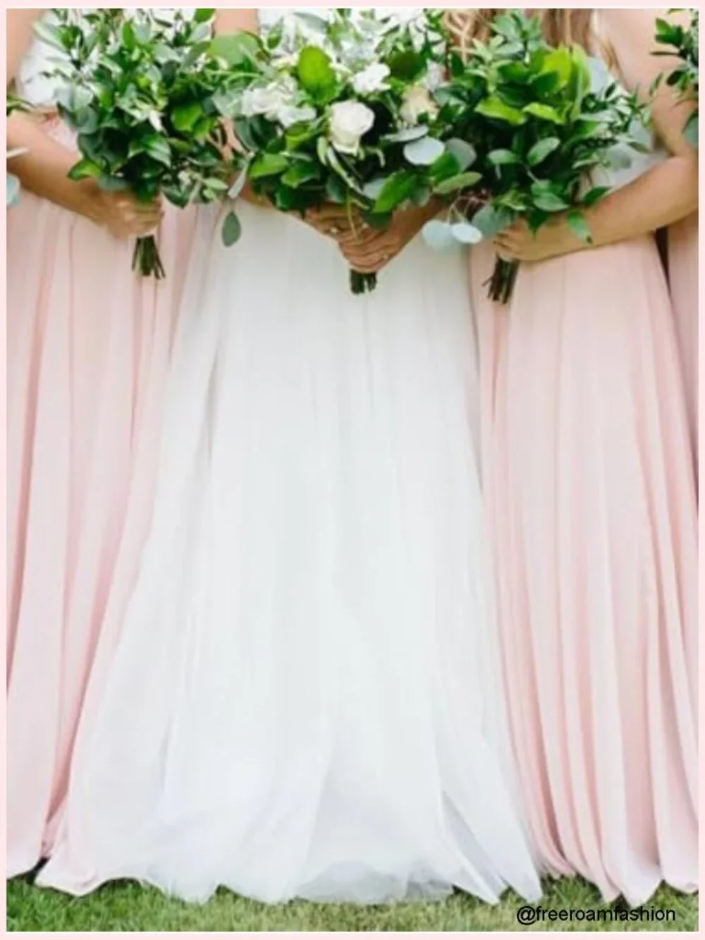 Chiffon Maxi Skirt High Waist Floor Length Bridesmaid Cocktail Party